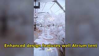 Fast Setup Aluminum Atrium Tent project in UK 