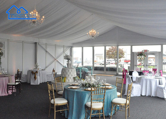 Buy Outdoor Ultraviolet-Proof Aluminum Frame Glass Wall Party Wedding Tent Trade Show Tent For Sale online manufacture