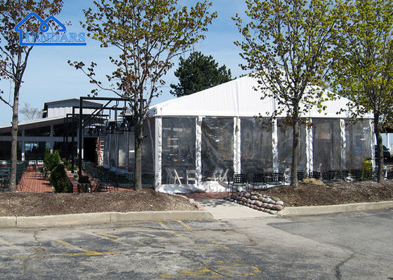 주문 850g/M2 PVC 직물 방수 이벤트 텐트 자외선 저항성 바람 방지 텐트 구조 온라인 제조