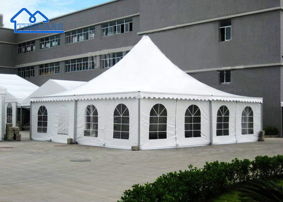 Buy White Or Custom Color Aluminum Exhibition Tents White PVC Pagoda Trade Show Tent online manufacture