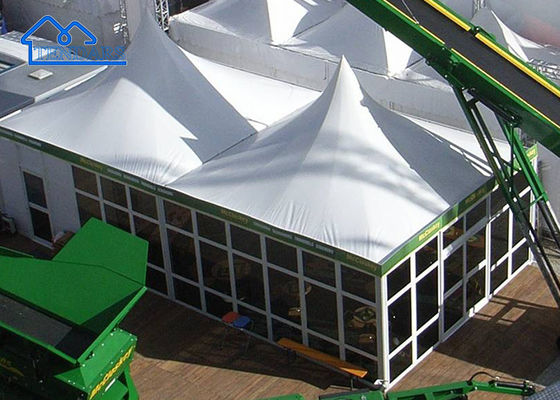 Buy High Quality Aluminum Windproof Fireproof Outdoor High Peak Glass Wall Pagoda Tent online manufacture