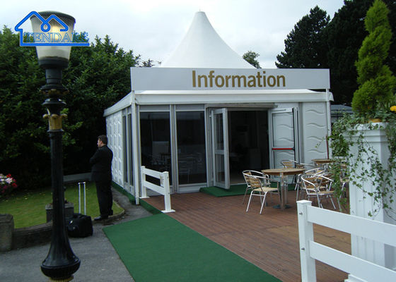 Buy Custom Color PVC Aluminum Frame Marquee Pagoda Tent Snow Load 75kg/Sqm online manufacture