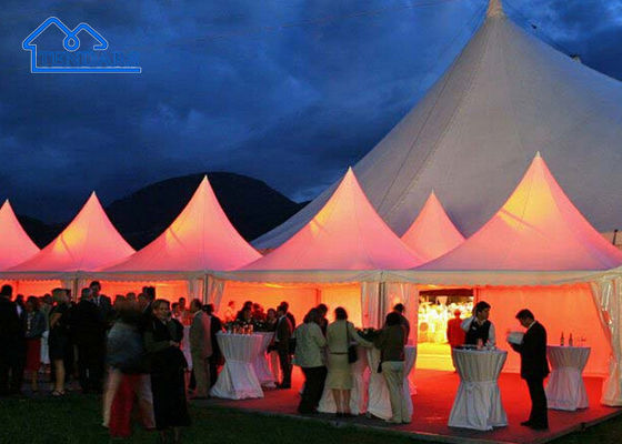 Buy Tear Resistant Aluminium Pagoda Tent Wedding Party Marquee With Sides Excellent Tents online manufacture