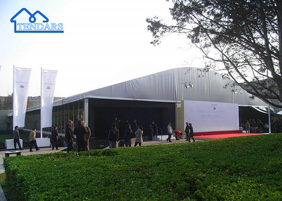Buy New Style Aluminum Alloy Steel Frame Arcum Tent With Overhang Trade Show Tent Party online manufacture