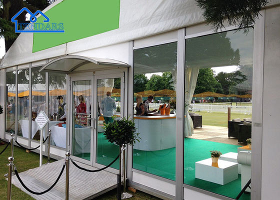 Buy Custom Aluminum Frame Arch Roof Big Tent White Arcum Marquee With Glass Door online manufacture