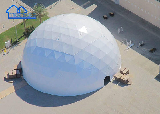 Buy 7m Dia Commercial Dome Tent 6061/T6 Aluminum Geodesic Design PVC Cover for Restaurant Venues online manufacture