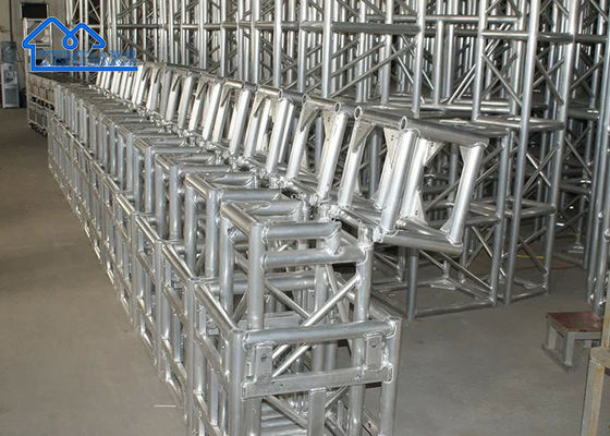 Buy 2.5m Section Aluminum Stage Truss Heavy Duty Aluminum Square Shape Bolt Connection for Concert Stages online manufacture