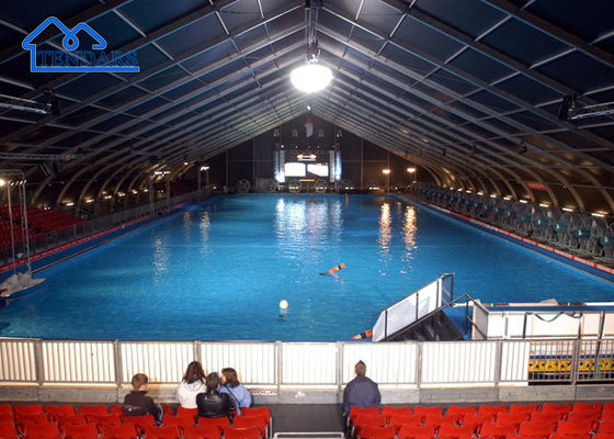 Buy OEM Outdoor Curve Tents Large Event Tents For Swimming Pool Coastal Marquees online manufacture