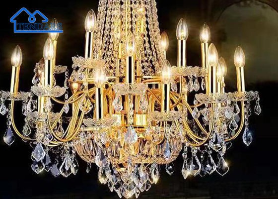 Buy Creative Party Tent Accessories Ceiling Atmosphere Luxury Crystal Chandelier Outdoor Tent With Lights online manufacture