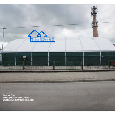comprar Tienda exterior transparente de diseño hermoso Tienda de salón de deportes con revestimiento de techo Fabricación en línea