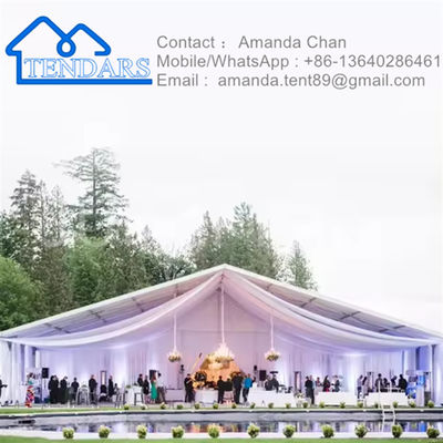 Buy Cuctom Rproof Fireproof Wind Resistant Canopy Marquee Event Party Wedding Tent Event Marquee Tent online manufacture
