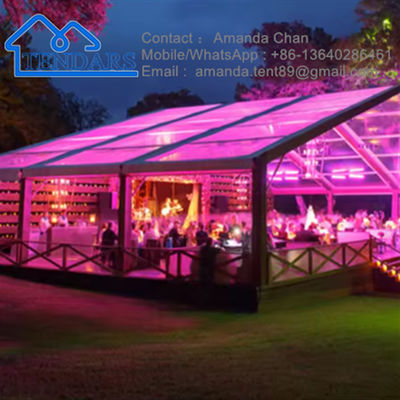 Buy Hot Sale UV Resistance Clear Roof Party Wedding Tent Transparent Roof Event Marquee Tent online manufacture
