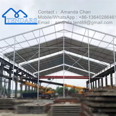 comprar Tenda de armazenamento de exterior personalizada de Inverno Quadro de alumínio impermeável Tendas de armazém para venda Fabricação em linha