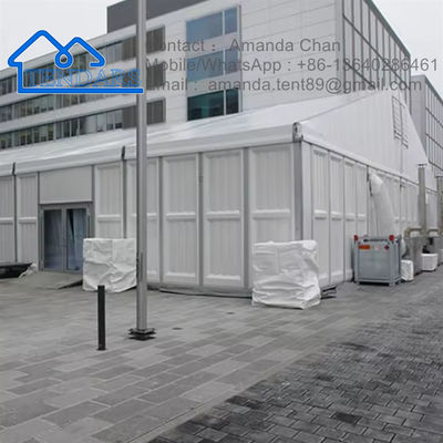 Buy Aluminum Steel Sandwich Wall Warehouse Tent For Storage With Custom Door online manufacture