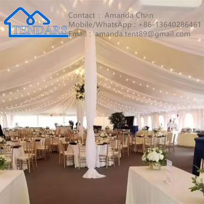 Buy Large Luxury Customizable Aluminum Frame White Wedding Marquee Tents For Outdoor Events online manufacture
