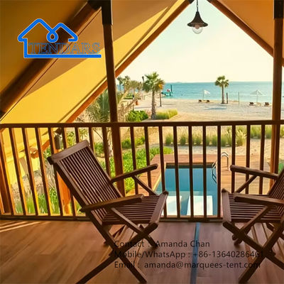 Buy Customized Waterproof Canvas Glamping Campsite Safari Hotel Tents Resort online manufacture
