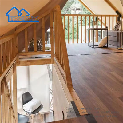 Buy Factory Outdoor Glamping Safari Tents Canvas Glamping With Bathroom For House online manufacture