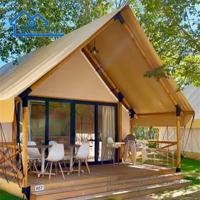 Buy Beige Color Luxury Safari Camping Tent Safari Tents For Glamping Camping online manufacture