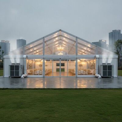Buy Corporate Gala Dinner Party Marquee Tent ABS Solid Wall Panel System Climate Controlled Premium Event Venue Structure online manufacture