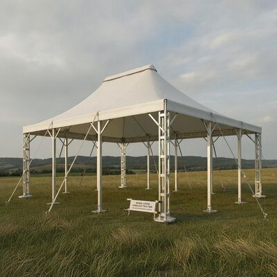 Buy Wind Load 100kmh Tested Party Marquee Tent Heavy Duty Anchored Frame Aluminum Engineering Certified Canopy Structure online manufacture