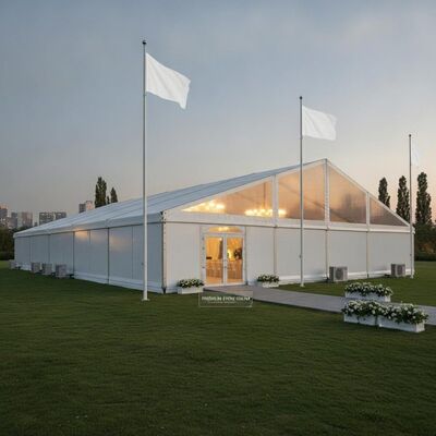 Buy Corporate Gala Dinner Party Marquee Tent ABS Solid Wall Panel Climate Controlled Premium European Event Venue Canopy Structure online manufacture