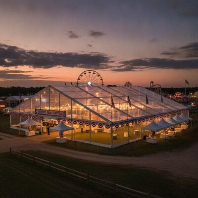 Buy USA County Fair Festival Mega Party Marquee Tent Large Span Clear Span American Event Grounds Canopy Structure online manufacture