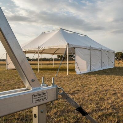 Buy Heavy Duty Aluminum Frame Party Marquee Tent Wind Resistant Construction Australian Outdoor Events 100kmh Rated online manufacture
