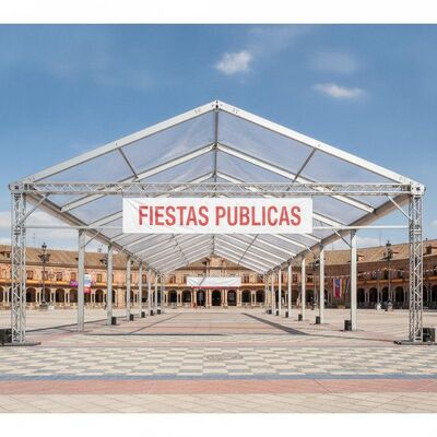 Buy Clearspan Aluminum Party Marquee Tent Double Truss Frame for Spanish Festivals Fiestas Public Events online manufacture