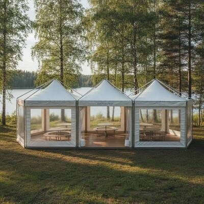 Buy Scandinavian Design Modular Party Marquee Tent Versatile Lightweight Aluminum Frame for Swedish Event Celebrations online manufacture