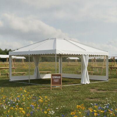 Buy Quick Assembly Lightweight Party Marquee Tent Portable Aluminum Frame for Swedish Summer Festivals Markets online manufacture