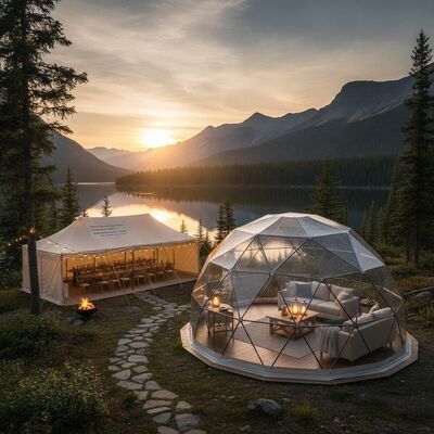 Buy Wilderness Outdoor Adventure Glamping Dome Party Marquee Tent Panoramic View for Canada National Park Camping Events online manufacture