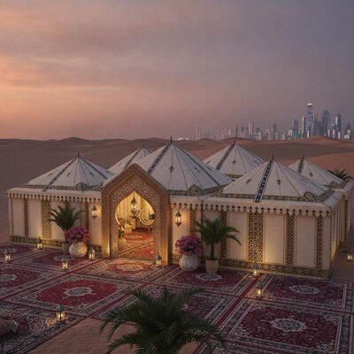 Buy Premium Ramadan Iftar Eid Celebration Party Marquee Tent Large Capacity Islamic Design for UAE Family Gatherings online manufacture