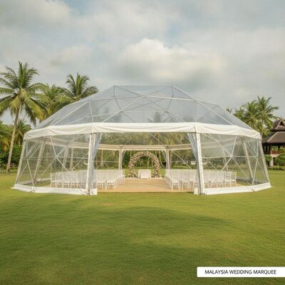 Buy Aluminum Alloy Party Marquee Tent Waterproof PVC Roof Cover for Malaysia Outdoor Wedding Ceremonies Receptions online manufacture