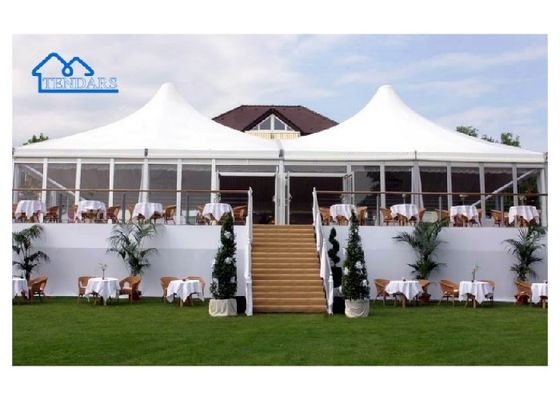 UV Resistant Aluminium Pagoda Tent 10x10 Waterproof Flame Retardant