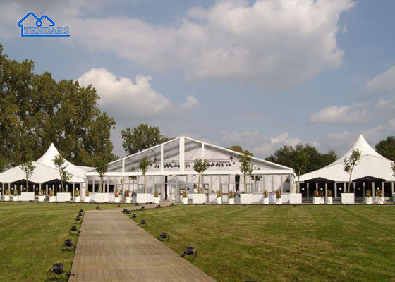 UV-Resistant Holiday Party Marquee Tents Heavy-Duty Aluminum Frame Full Sidewall Gathering Canopy Structure