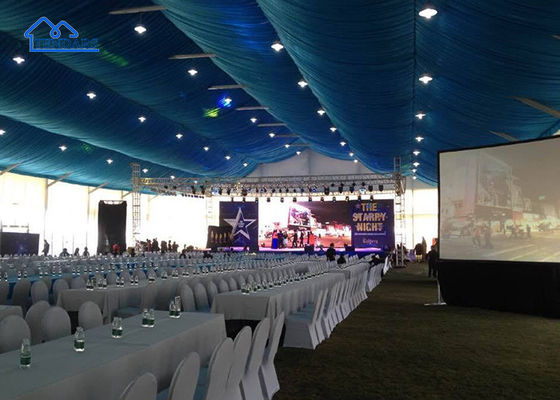 All-Weather Cocktail Party Marquee Tents Hard-Pressed Aluminum Double-Layer Roof Reception Canopy Structure