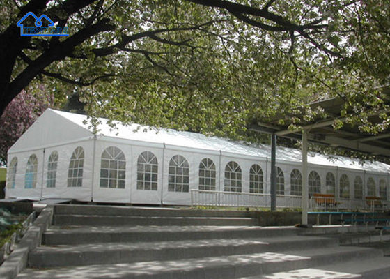 3x6m Waterproof PVC Cover Party Marquee Tent Aluminum Alloy Frame White Elegant Style for Garden Receptions
