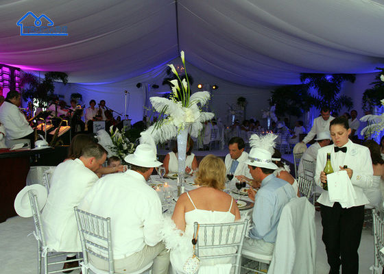 Outdoor Compact Party Marquee Tents Heavy-Duty Aluminum Frame UV-Resistant Wind-Protected Canopy Structure