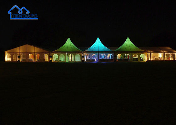 Anchored BBQ Party Marquee Tents Hard-Pressed Aluminum Double-Layer Roof Grand Canopy Structure