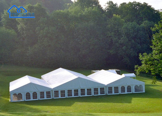 UV-Resistant Anniversary Party Marquee Tents Heavy-Duty Aluminum Frame Removable Sidewall Mega Canopy Structure