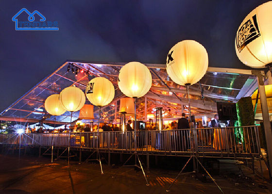 15x25m Party Marquee Tent Hard Pressed 6061/T6 Aluminum Double-Layer Roof Full Sidewall Kit for Garden Receptions