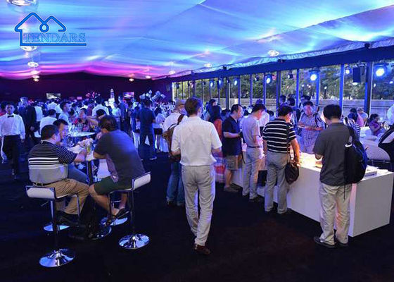 Big Customized Outdoor Aluminum Alloy Wedding Party Tent With Soft PVC Walls For Sale