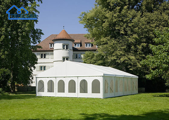 OEM Luxury Event Marquee Tent Windproof With PVC Fabric Roof Cover Vip Tents