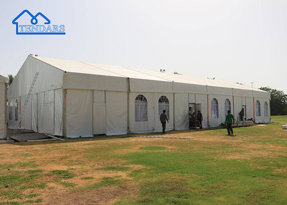 8x8m Heavy Duty Marquee Tent Reinforced Alloy Heavy Duty Anchors 850g/m² Heavy Fabric for Trade Exhibitions
