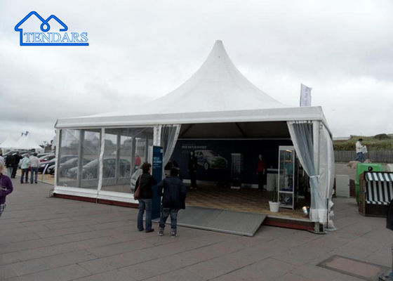 Waterproof White High Wind Resistant Transparent Pagoda Party High Peak Tents For Events