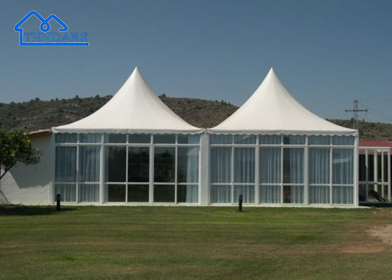 White PVC Aluminum Frame Large Party High Peak Frame Pagoda Tent For Wedding, Party, Event And So