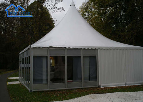 Customized Glass Pinnacle Marquee Tent Glass Wall Pagoda Tent On For Outdoor Event
