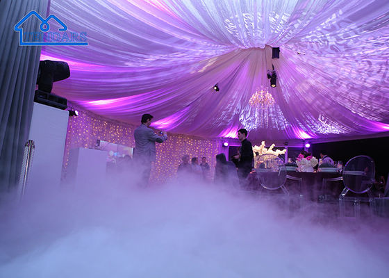 All-Weather Poolside Party Marquee Tents Hard-Pressed Aluminum Double-Layer Roof Canopy Structure