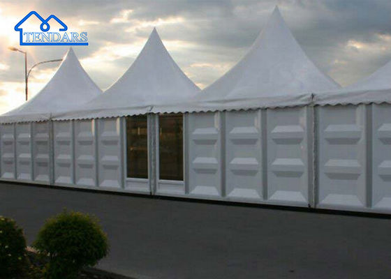Pavilion Canopy Pagoda Aluminium Waterproof Event High Peak Tent With Glass Wall For Resort