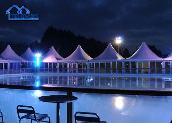 Customized Design UV Resistance / Waterproof / Flame Retardant / Movable Pagoda Glass Marquee Tent